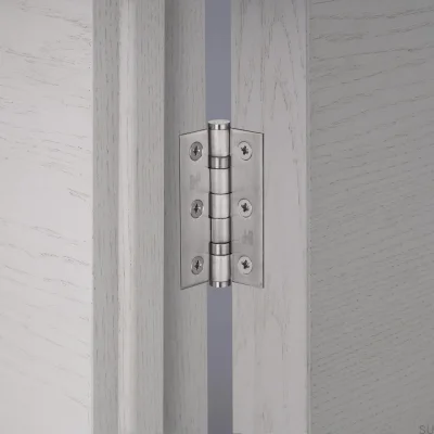 Dobradiças para portas Hinge, 76 x 51 x 2 mm, aço prateado (conjunto de 2)