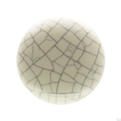 Puxador para Móveis SP65 Porcelanato Branco com Ouro Antigo