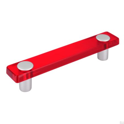 Puxador para móveis alongado SM8119I 96 Plástico Vermelho