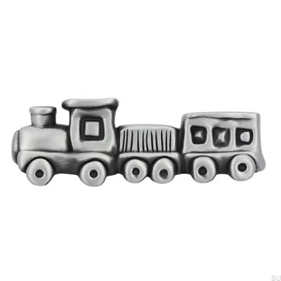 Puxador para móveis alongado Train 1883 Antique Silver