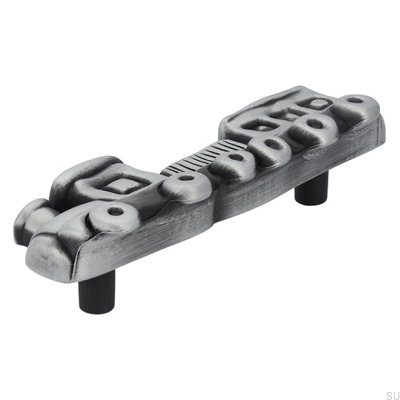 Puxador para móveis alongado Train 1883 Antique Silver