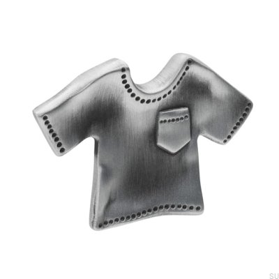 Camisa de botão de móveis 1887 prata antiga