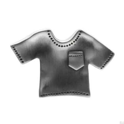 Camisa de botão de móveis 1887 prata antiga