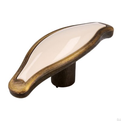 Puxador Móveis 1889 Bronze Antigo com Bege