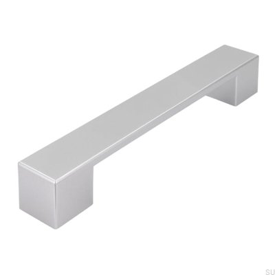Puxador alongado para móveis SM8004 128 Plástico Prata