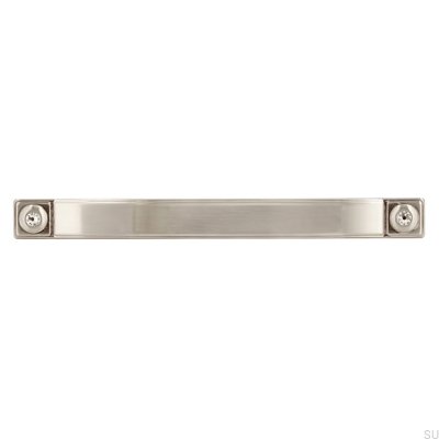 Puxador para móvel alongado 2038 128 Silver Brushed