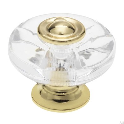 Botão para móveis H119 Plástico Ouro