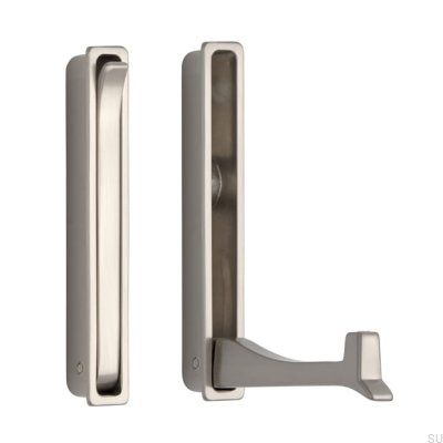 Cabide de encastrar para móveis 2227 Silver Brushed