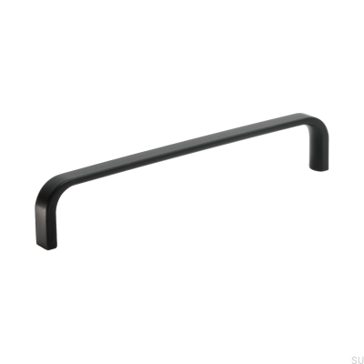 Puxador para móvel alongado Grace 160 Metal Preto Mate