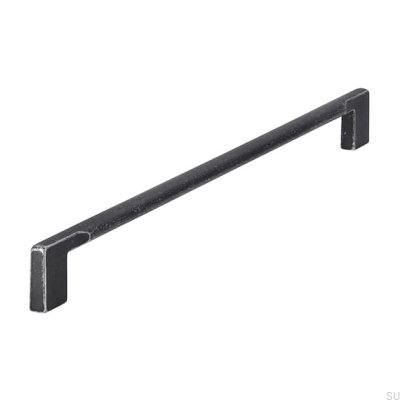 Puxador de móvel oblongo 2496 320 Ferro Antigo