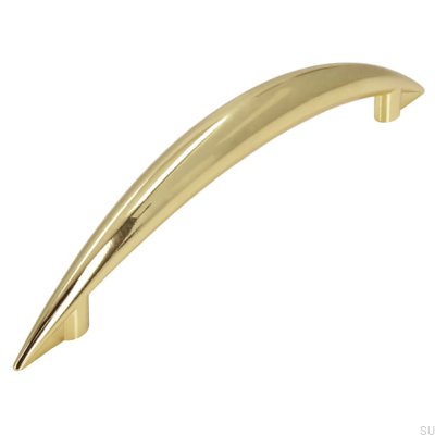 Puxador para móvel alongado 809 128 Ouro polido