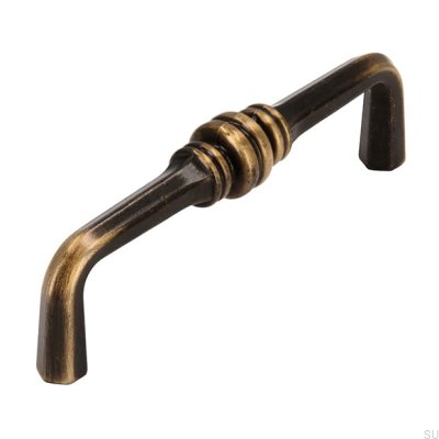 Puxador para móveis alongado 563 96 Bronze antigo