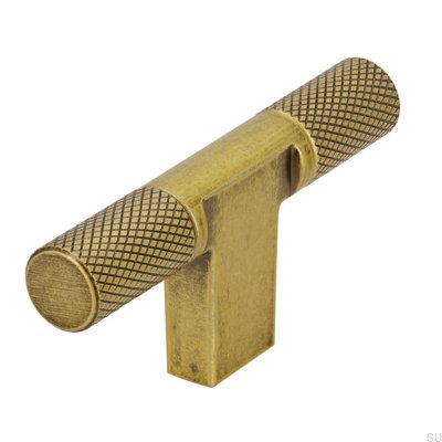 Puxador para móveis T-Bar 2509 ouro antigo