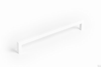 Puxador de móvel alongado U 0056 192 Metal White Mat