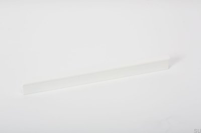 Puxador para móveis Angle 200, alumínio, branco, fosco