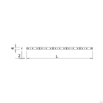 Tira flexível de led 2216 1000 24V 19,2W