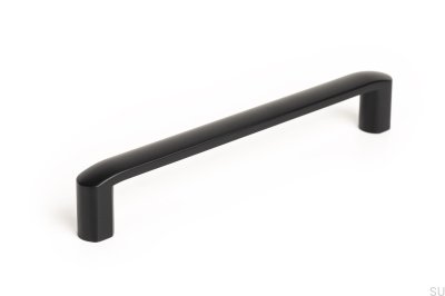 Puxador para móveis Roma 160, longo, Preto Mat