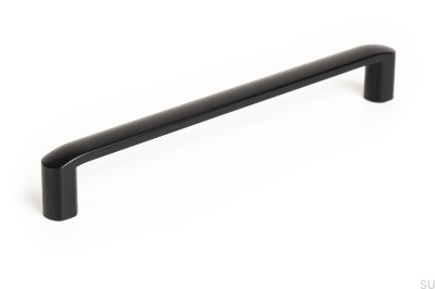 Puxador para móveis oblongo Roma 192 Black Mat