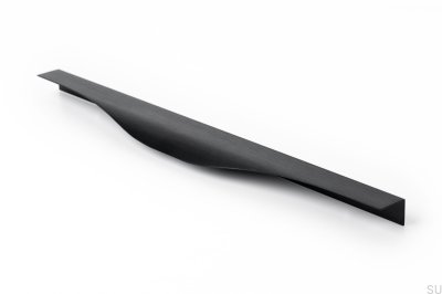 Puxador para móveis Edge Noma 0254 256 Alumínio Preto Escovado