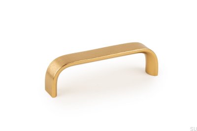 Puxador de móveis oblongo Sense Mini 96 escovado a ouro