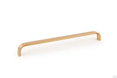 Puxador de móvel oblongo Sense Mini 256 dourado escovado