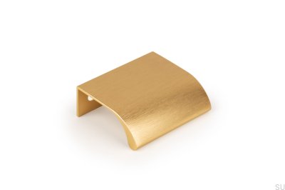 Puxador para móveis Ona 32 Edge anodizado dourado escovado
