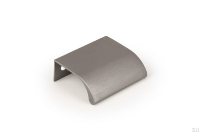 Puxador para móveis Ona 32 Edge cinza escovado anodizado