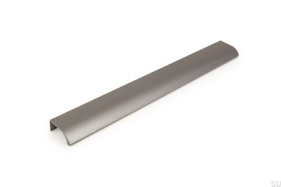 Puxador para móveis Ona 256 Edge cinza escovado anodizado