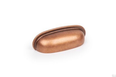 Puxador para móveis Aura 64 em cobre antigo