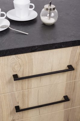 Puxador de móvel longo Graf Mini 256 Preto