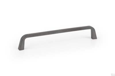 Puxador alongado Este 160 Metal cinza