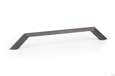 Puxador para móveis Feltre 192 Metal grafite cinza