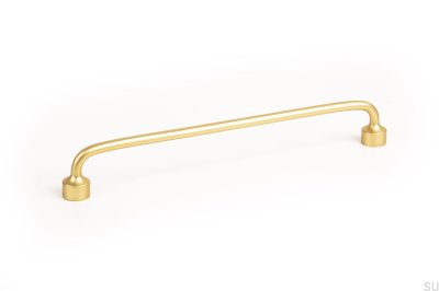Puxador de móvel alongado Floid 192 ouro escovado