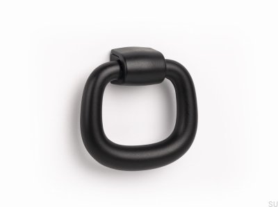 Maçaneta para móveis pingente tapete preto de metal
