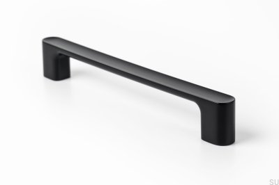 Puxador de móveis oblongo Luv 192 Black Mat