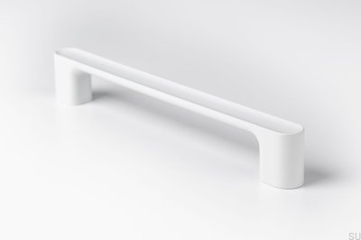 Puxador de móveis oblongo Luv 192 White Mat