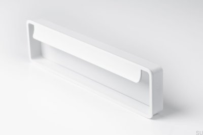 Puxador de móveis embutido Fold Metal White Mat