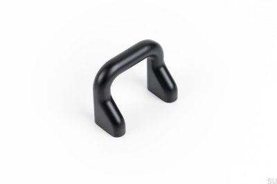 Puxador de móveis alongado Soft 32 Black Mat