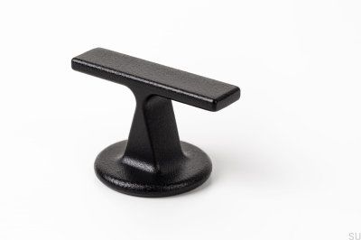 Botão T-Bar Oto Metal Preto para Móveis