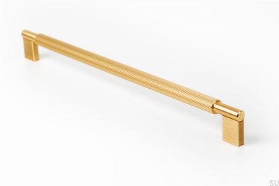 Puxador para móveis oblongo Arpa 320, Alumínio, Dourado, Escovado
