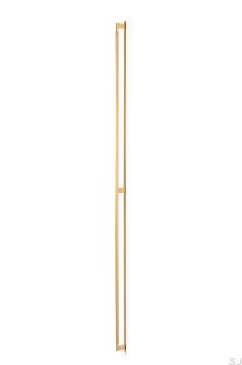 Puxador longitudinal com Placa Arpa 1178, Alumínio, Dourado, Escovado