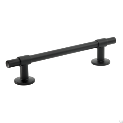 Puxador para móvel alongado Uniform 128 Metal Preto Mate