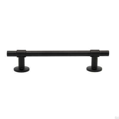Puxador para móvel alongado Uniform 128 Metal Preto Mate