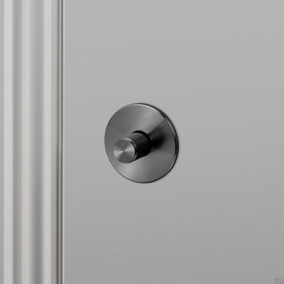 Fechadura de maçaneta linear em aço cor de chumbo
