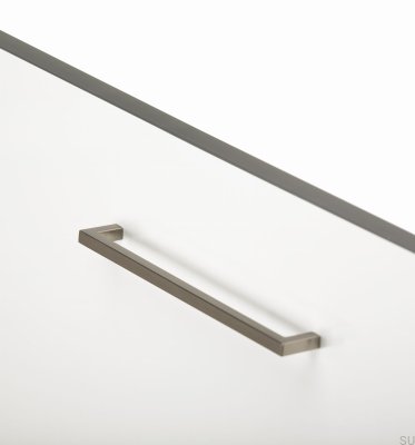 Puxador para móvel alongado U 0056 492 Metal Cinza Escovado