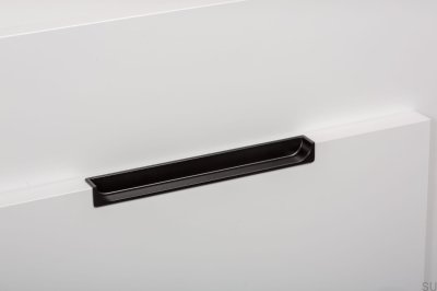 Puxador para móveis embutidos Hide 90 Metal Black