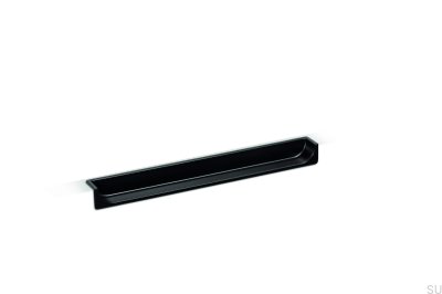 Puxador para móveis embutidos Hide 90 Metal Black