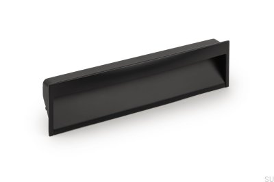 Puxador para móveis embutido Wave 160 Metal Preto Mate