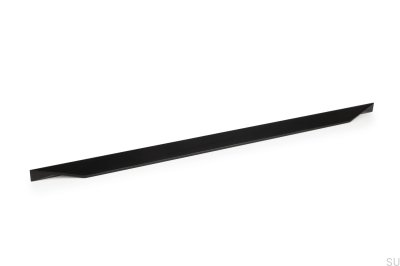 Puxador para móveis oblongo Cutt 320/480, alumínio, preto fosco