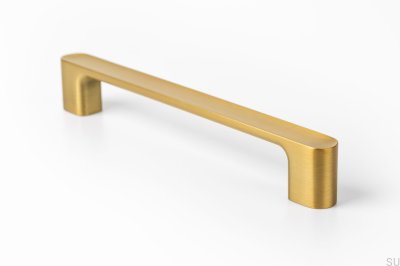 Puxador de móvel oblongo Luv 192 Brushed Gold Cava